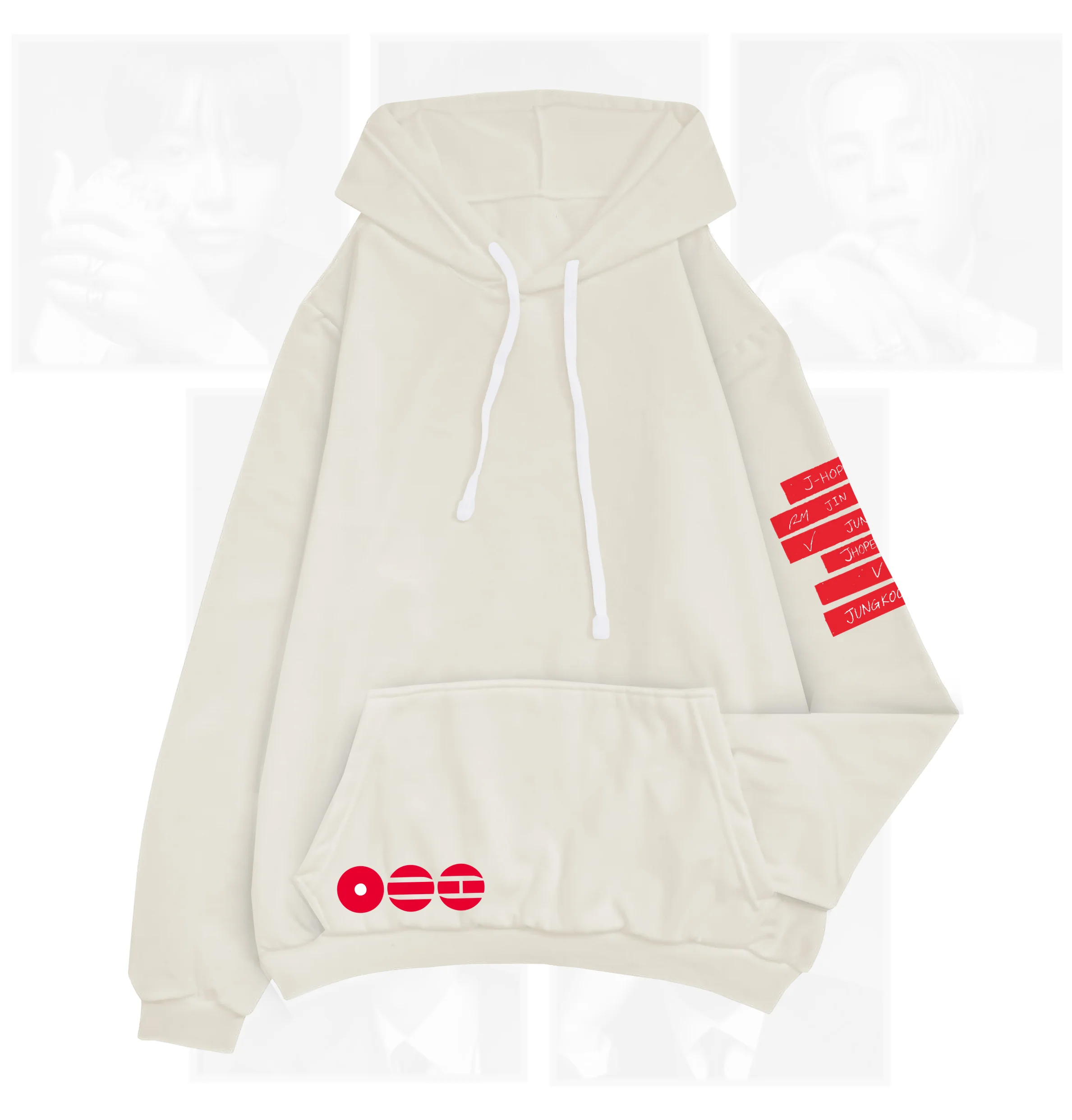 HOODIE MARFIL BTS - Image 2