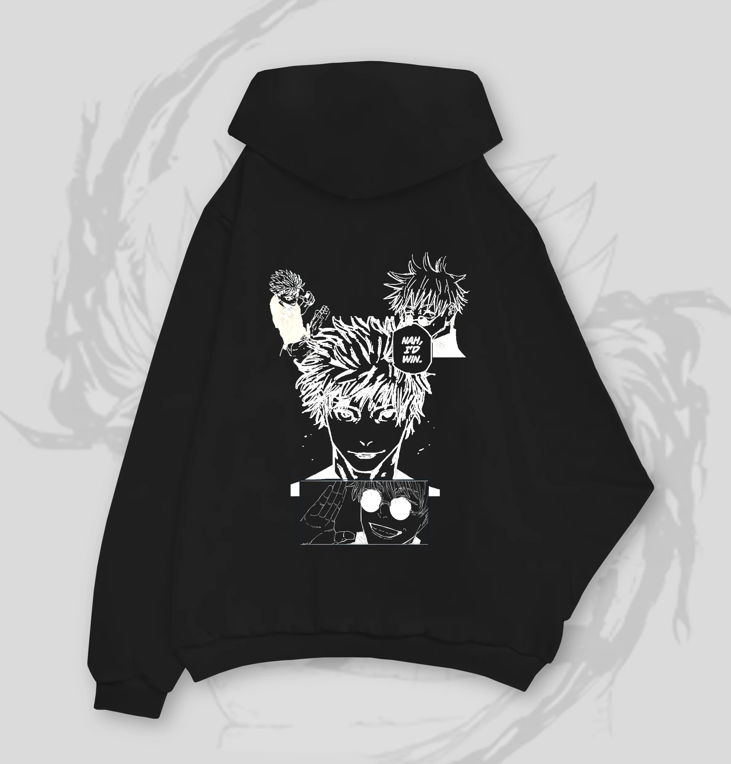 HOODIE NEGRO GOJO JUJUTSU KAISEN - Image 2