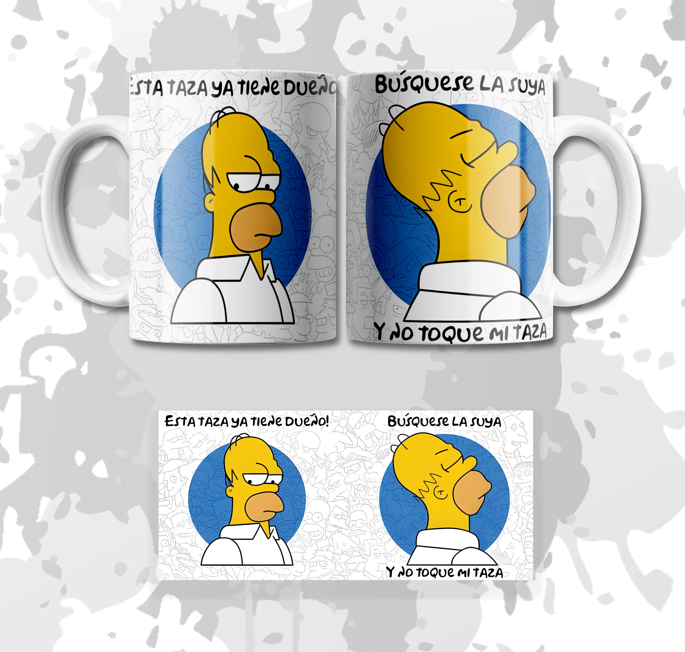 MUG HOMERO (NO TOQUE MI TAZA)